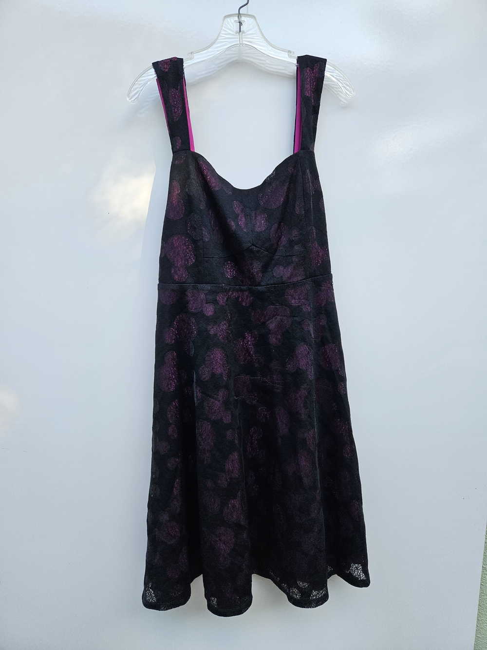 Disney Vintage Mickey Burnout Dress In Black And Purple